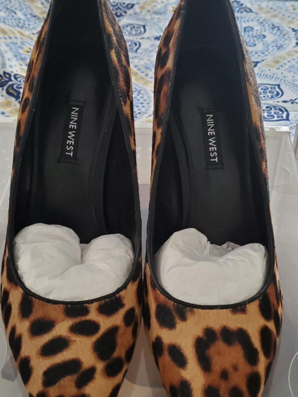 Nine West Leopard Print Pointed-Toe Heels – Size 10M - Picture 2 of 9